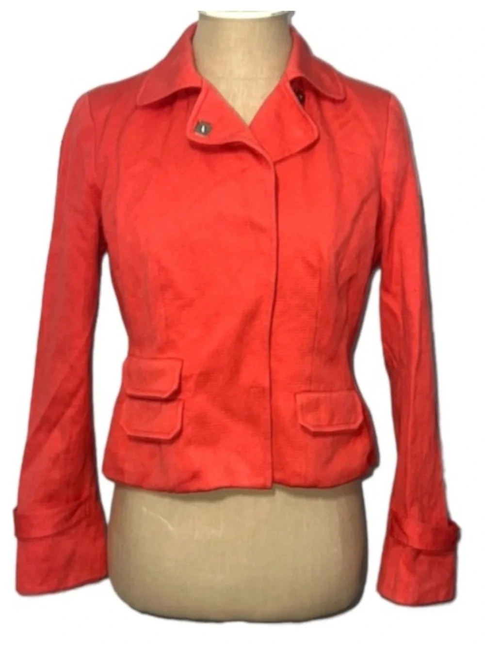 Authentic Worth cotton coral blazer sz 4